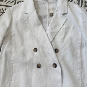 Madewell Cropped Linen Blazer